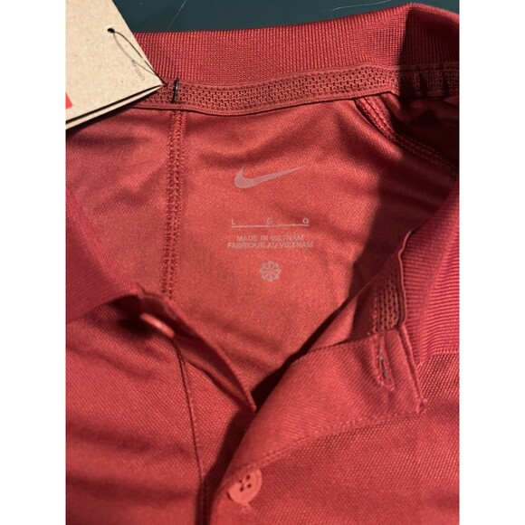 NEW Nike University Of Alabama Crimson Tide NCAA Dri-Fit Polo LARGE Football NWT - Picture 4 of 7